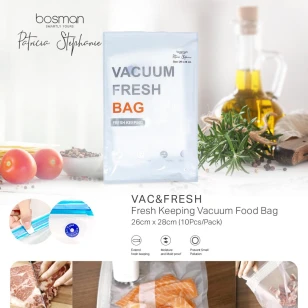 Bosman Patricia Stephanie Bosman Patricia Stephanie - Fresh Keeping Vacuum Food Bag (M) 26x28 cm 1 vacuum_food_bag_26_x_28_cm