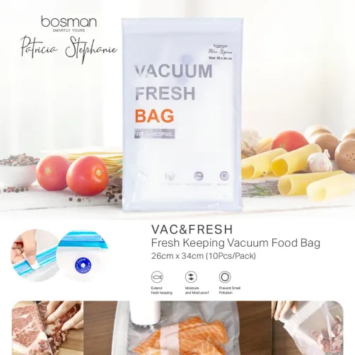 Bosman Patricia Stephanie Bosman Patricia Stephanie - Fresh Keeping Vacuum Food Bag (L) 26x34 cm 1 vacuum_food_bag_26_x_34_cm